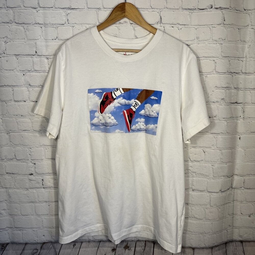 Nike Men's Jordan Flight Essentials Sky T-Shirt SS White XL